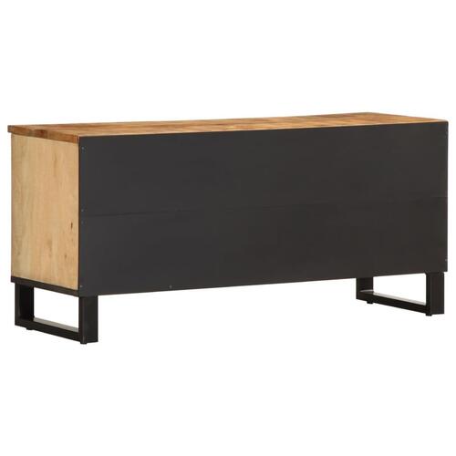 Tv-bord 100x34x46 cm massivt ru mangotræ