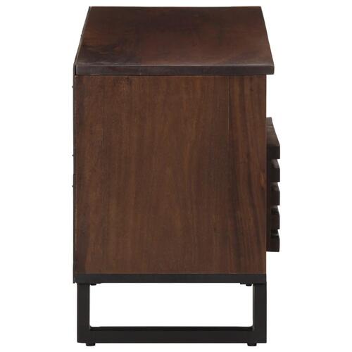 Tv-bord 100x34x46 cm massivt mangotræ brun
