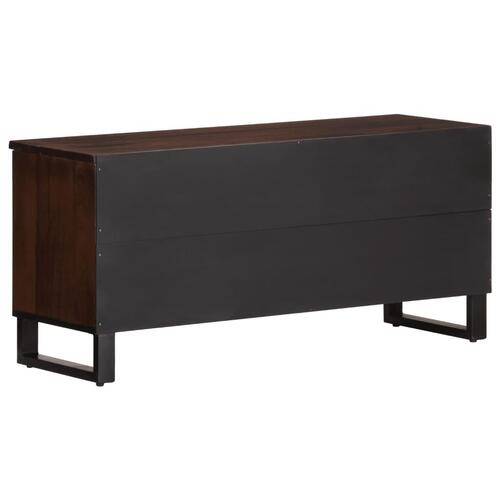 Tv-bord 100x34x46 cm massivt mangotræ brun