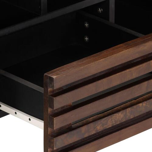 Tv-bord 100x34x46 cm massivt mangotræ brun
