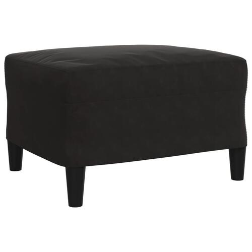 Sofasæt 4 dele med hynder velour sort