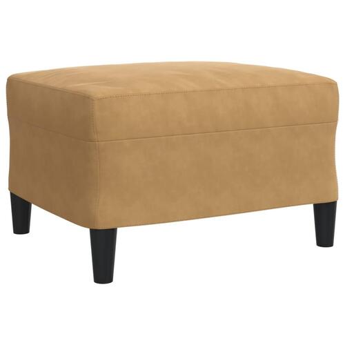 3 personers sofa med hynder velour brun