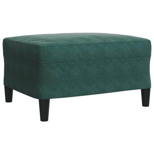 Sofasæt 4 dele med hynder velour mørkegrøn