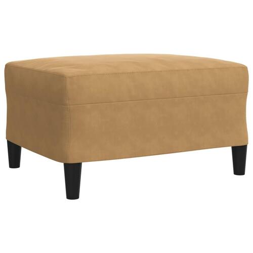 3 personers sofa med hynder velour brun