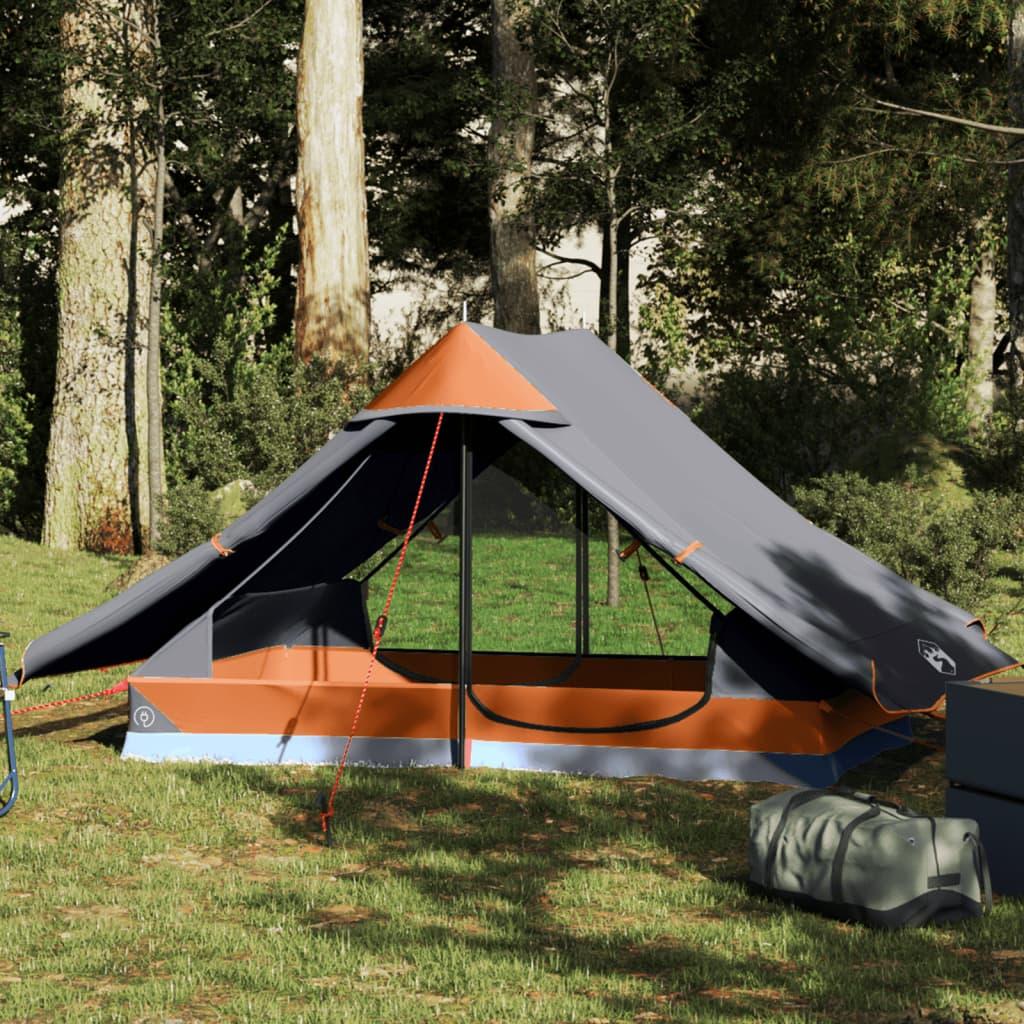 2-personers campingtelt vandafvisende grå