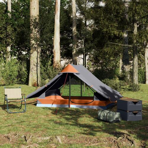 2-personers campingtelt vandafvisende grå