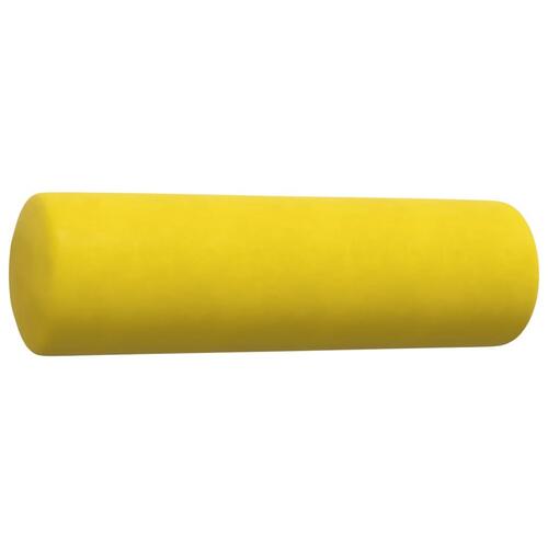 Sofasæt 4 dele med hynder og bolsterpuder velour gul