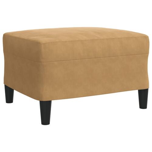 Sofasæt 4 dele med hynder velour brun