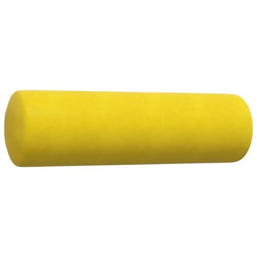 3 personers sofa med hynder og bolsterpuder velour gul