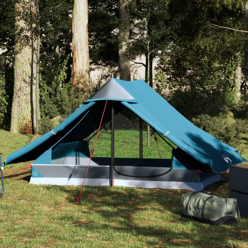 2-personers campingtelt vandafvisende blå
