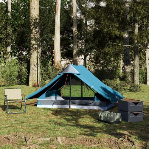 2-personers campingtelt vandafvisende blå