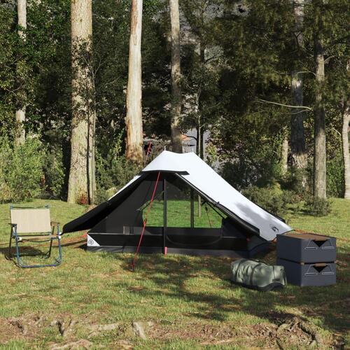 2-personers campingtelt vandafvisende mørklægningsstof hvid