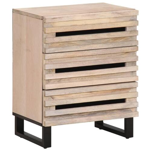 Sengebord 50x34x62 cm massivt mangotræ
