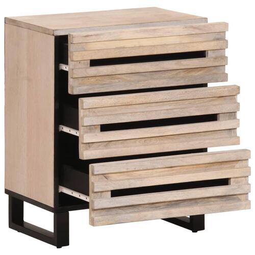 Sengebord 50x34x62 cm massivt mangotræ