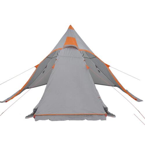 5-personers campingtelt vandafvisende grå
