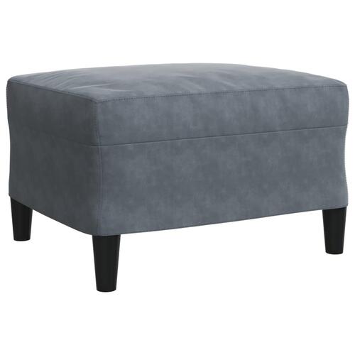 Sofasæt 4 dele med hynder velour mørkegrå