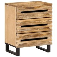 Sengebord 50x34x62 cm massivt ru mangotræ