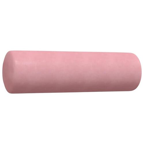 Sofasæt 4 dele med hynder og bolsterpuder velour lyserød