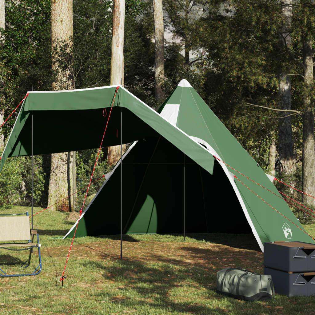 5-personers campingtelt vandafvisende grøn