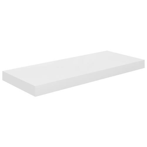 Væghylde 60x23,5x3,8 cm MDF hvid højglans