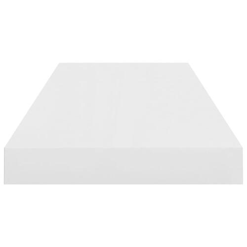 Væghylde 60x23,5x3,8 cm MDF hvid højglans
