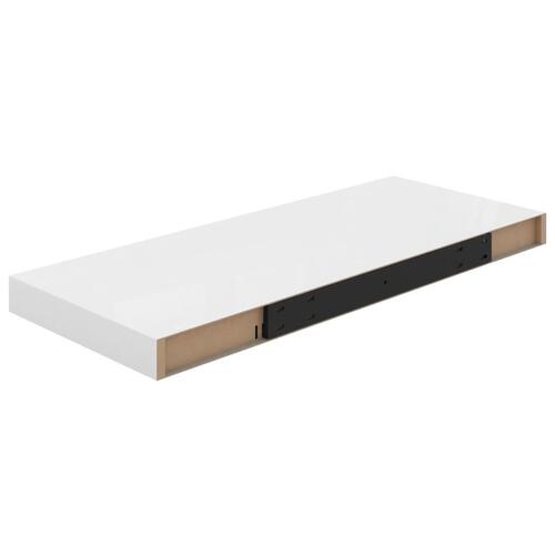 Væghylde 60x23,5x3,8 cm MDF hvid højglans