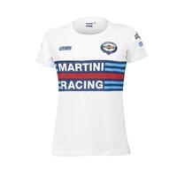 Kortærmet T-shirt til Kvinder Sparco Martini Racing Hvid L