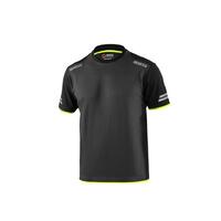 Kortærmet T-shirt til Mænd Sparco TW Gul Grå S S