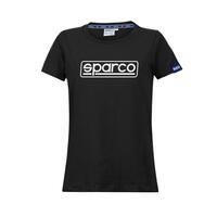 Kortærmet T-shirt til Kvinder Sparco LADY FRAME Sort (S) S