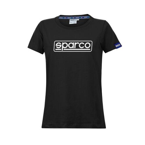 Kortærmet T-shirt til Kvinder Sparco LADY FRAME Sort (S) S