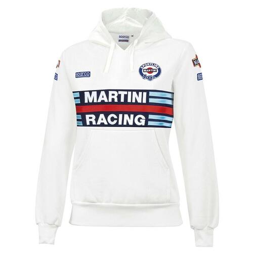 Hættetrøje til Kvinde Sparco Martini Racing Hvid M