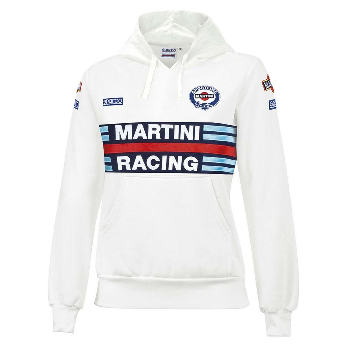 Hættetrøje til Kvinde Sparco Martini Racing Hvid M