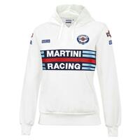 Hættetrøje til Kvinde Sparco Martini Racing Hvid L