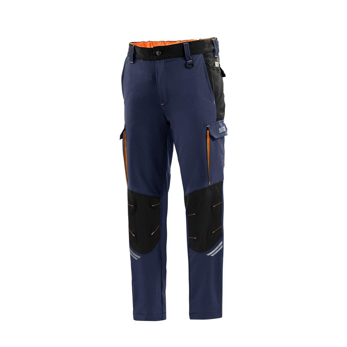 Lange sportsbukser Sparco Tech TW Mørkeblå Orange L