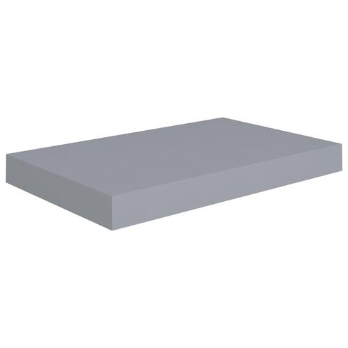 Væghylder 2 stk. 40x23x3,8 cm MDF grå