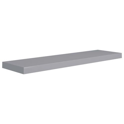 Væghylder 2 stk. 90x23,5x3,8 cm MDF grå