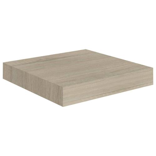 Væghylder 4 stk. 23x23,5x3,8 cm MDF egetræsfarve