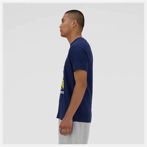 Kortærmet T-shirt til Mænd New Balance Sport Essentials Triathlon Blå M