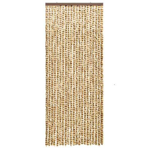 Insektgardin 56x185 cm chenille beige og brun