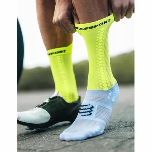 Sportsstrømper Compressport Pro Racing Limegrøn 39-41