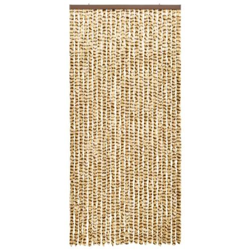 Insektgardin 100x220 cm chenille beige og brun