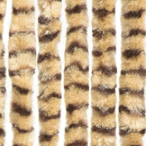 Insektgardin 100x220 cm chenille beige og brun