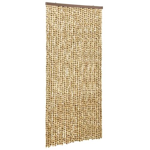 Insektgardin 100x220 cm chenille beige og brun