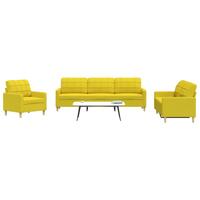 3 personers sofa stof lysegul