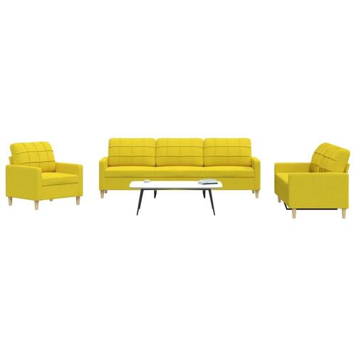3 personers sofa stof lysegul