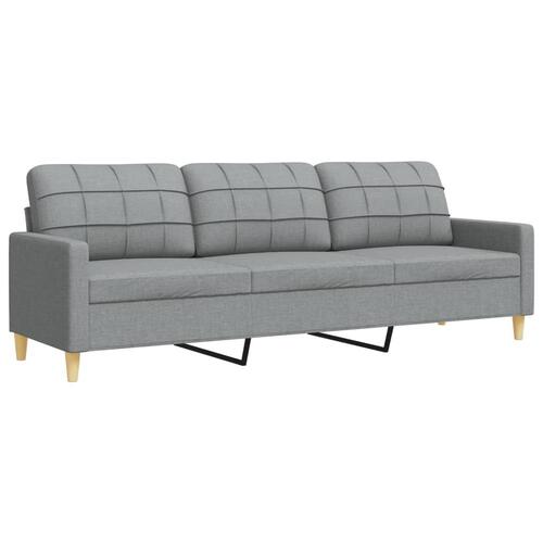 2 personers sofa stof lysegrå