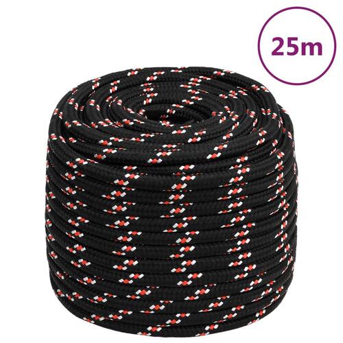 Tovværk til båd 18 mm 25 m polypropylen sort