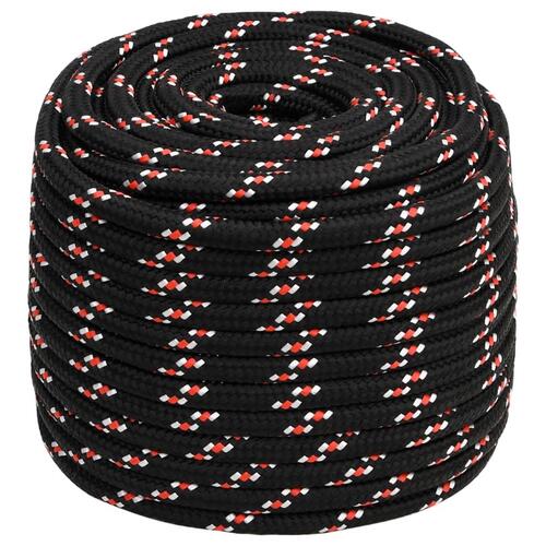Tovværk til båd 18 mm 25 m polypropylen sort
