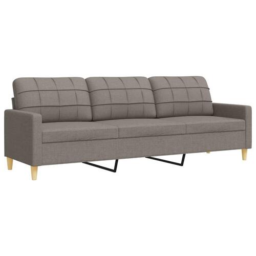 2 personers sofa stof gråbrun