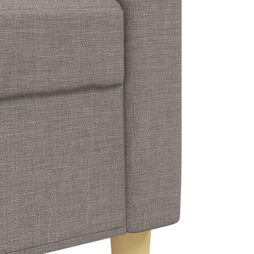 2 personers sofa stof gråbrun